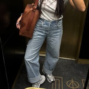 Citizens of Humanity Ayla Jean Cuffed- Skylights color